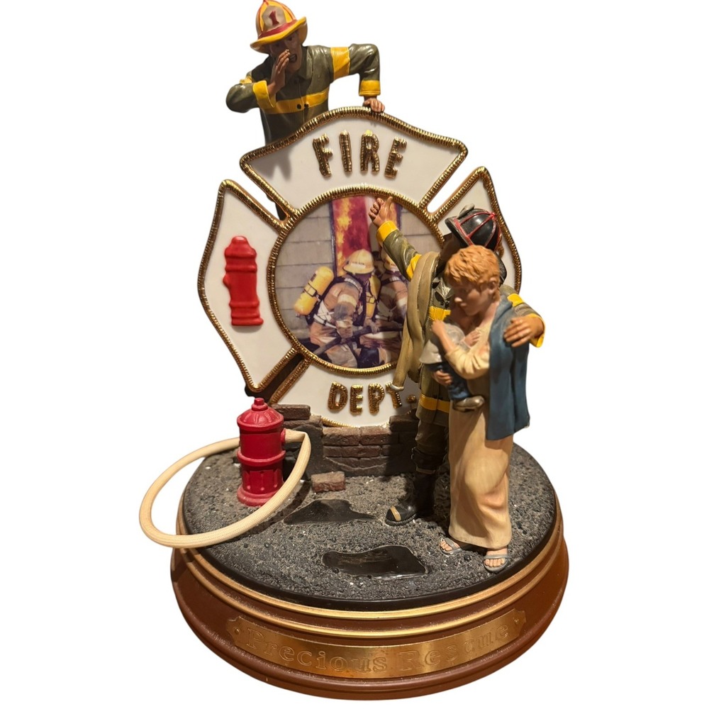 Firefighters: A Tradition of Bravery Precious Rescue 2001 Bradford Exchange